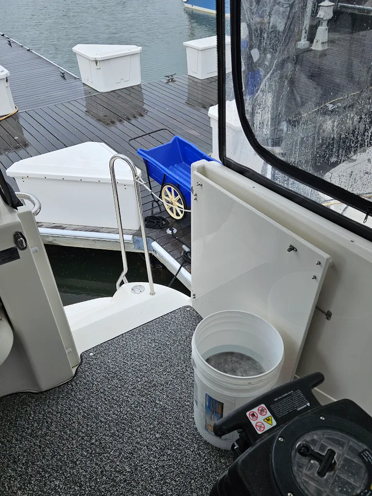 Equipment set up for a commercial job by Long Island Carpet Cleaning